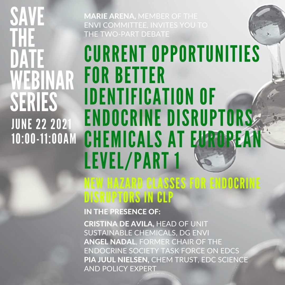 Webinar series: Current opportunities for better identification of endocrine disrupting chemicals at European level