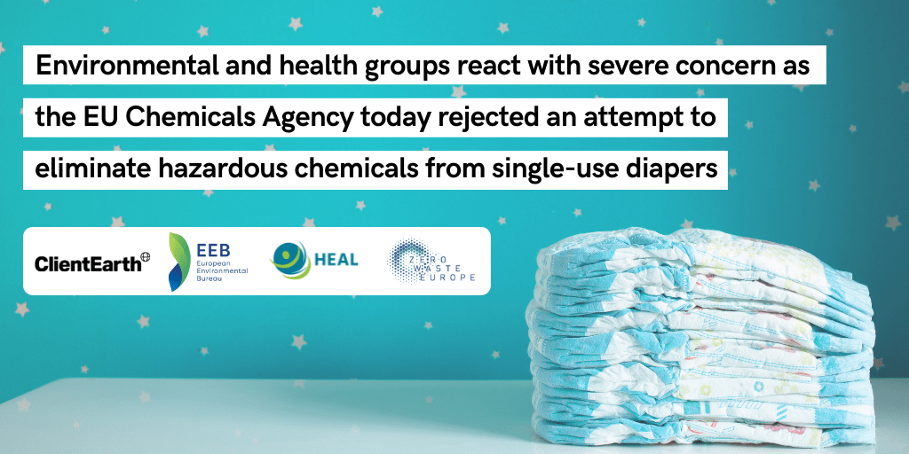 Experts highly concerned as EU body rejects proposal to exclude hazardous chemicals in diapers
