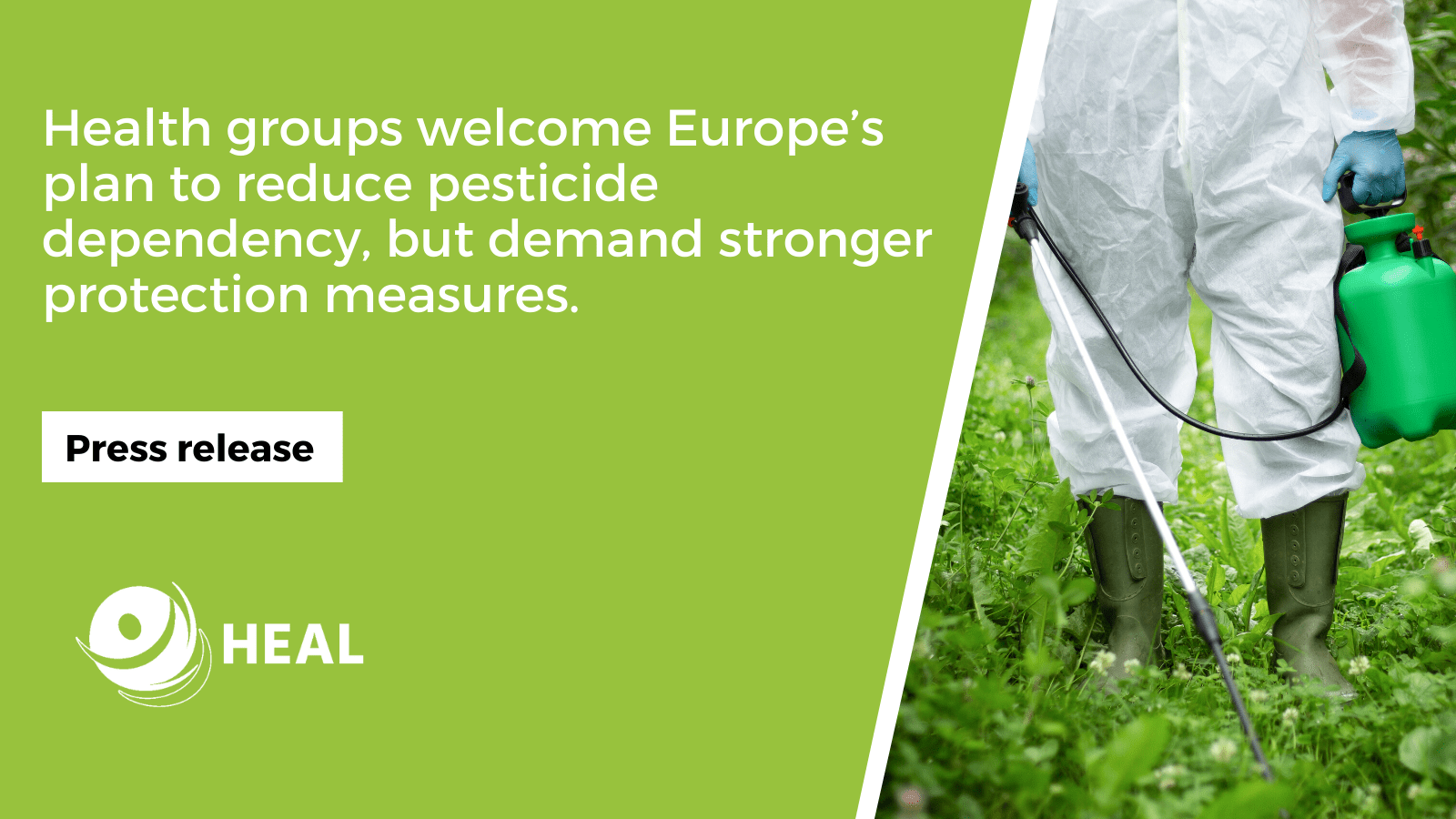 Health groups welcome Europe’s plan to reduce pesticide dependency but demand stronger protection measures